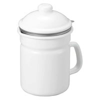 タマハシ オイルポット 0.7L 活性炭フィルター1個付き ピア・コローレ ホーロー