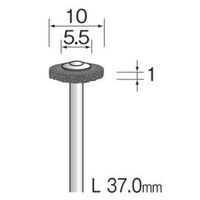 ミニター 毛ブラシ ホイール 豚毛 ハード φ10 FC1018 1パック(10本)（直送品）