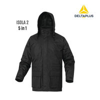 セーフラン安全用品 ISOLA2 5in1防寒ベストジャケット　黒　Mサイズ　1着で5通りの着用 D0073-M（直送品）