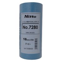 【マスキングテープ】 日東電工 マスキングテープ 幅18mm×長さ18m No.7280 1パック（7巻入）