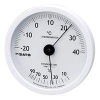佐藤計量器製作所 ホワイティ温湿度計 1022-00 1個（直送品）