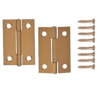 和気産業 薄口カラー丁番 38mm ゴールド VE-011 1セット(3個)（直送品）