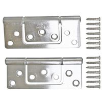 和気産業 ステンフラッシュ丁番 76mm ヘアーライン 2枚 VF-038 1セット(4枚:2枚×2パック)（直送品）