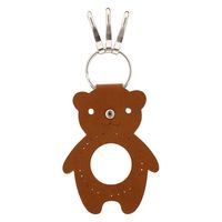 植村 INAZUMA アニマルくるみ キーホルダー 7 キャメル BA-18S BA18S-7 1セット(5個)（直送品）