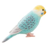ハマナカ 羊毛フェルトキット アクレーヌでつくる かわいい 小鳥 セキセイインコパステルカラー H441-525 ブルー　3個/1セット（直送品）