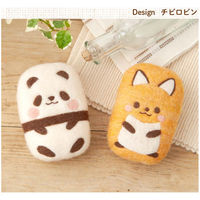 ハマナカ 楽しく手洗いフェルトソープ パンダときつね H441-588 1セット(3個)（直送品）