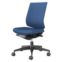 【組立設置込】コクヨ ウィザード4 ローバック 肘無 ランバー付 ポリウレタンキャスター C06-B102