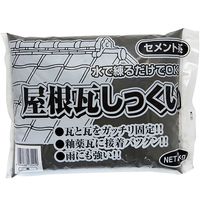 家庭化学工業 屋根瓦しっくい 黒 2kg 4905488135410 1セット(6袋)（直送品）