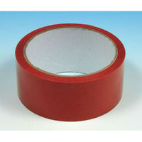 梱包用OPPテープ5個 赤 48mm幅×100m巻 0.05mm厚 KSSOP-48100CR 5巻 清和産業（直送品）