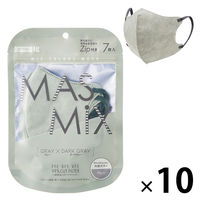 Kirei Mask MASMiXマスク（グレー×ダークグレー）1セット（7枚入