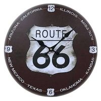 アンファンス 掛け時計 33cm ルート66 1 モチーフクロック ROUTE 66 296047 1個（直送品）