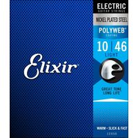 Elixir エリクサー エレキギター弦 POLYWEB コーティング弦 Light .010-.046#12050（直送品）