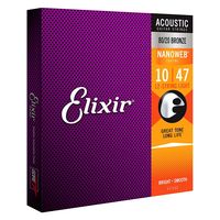 Elixir エリクサー アコースティックギター弦 NANOWEBコーティング弦 ブロンズ 12弦 Light 010-047 #11152（直送品）