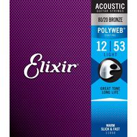 Elixir エリクサー アコースティックギター弦 POLYWEB コーティング弦 ブロンズ