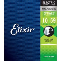 Elixir エリクサー エレキギター弦 OPTIWEB コーティング弦 7弦 Light/Heavy .010-.059 #19074（直送品）
