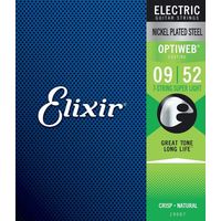 Elixir エリクサー エレキギター弦 OPTIWEB コーティング弦 7弦 Super Light .009-.052 #19007（直送品）