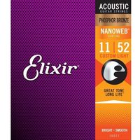 Elixir エリクサー アコースティックギター弦 NANOWEBコーティング フォスファー C.Light 011-052 #16027（直送品）