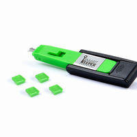 HIDISC SmartKeeper ESSENTIALシリーズ Mini USB Type-Bポート ロックアダプタ 4個 プラス ロック解除キー(Lock