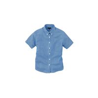 アルトコーポレーション レディース半袖ギンガムチェックシャツ ブルー 13 SA4010-3-13 1枚（直送品）