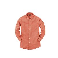 アルトコーポレーション メンズ長袖ギンガムチェックシャツ オレンジ L SA3011-15-L 1枚（直送品）