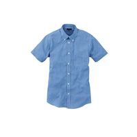 アルトコーポレーション メンズ半袖ギンガムチェックシャツ ブルー S SA3010-3-S 1枚（直送品）