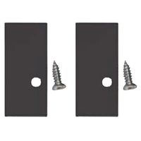 福井金属工芸 D型ストッパー ホワイト 3420-W 1セット(2パック)（直送品）