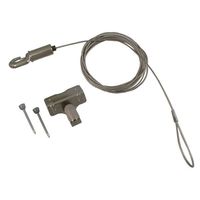 福井金属工芸 ミニワイヤー自在径1.0mm2.0m スライドケース入 ワイドフック付 F-0458 1セット（3パック）（直送品）