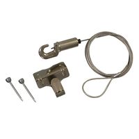 福井金属工芸 ミニワイヤー自在径1.0mm1.3m スライドケース入 ワイドフック付 F-0456 1セット（4パック）（直送品）