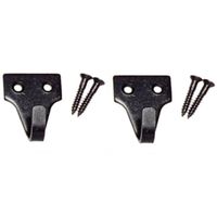 福井金属工芸 ワイヤー自在用フック スライドケース入 壁面用 黒塗装 F-0025 1セット(3パック)（直送品）