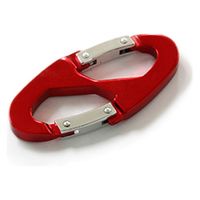 ニッサチェイン No.109 Wフックカラビナ小 レッド 1個（直送品）