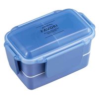 オーエスケー お弁当箱 2段 抗菌 DISH UP LUNCH 600ml ランチボックス ブルー 341308 1個（直送品）