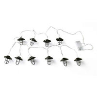 キーストーン アウトドア ライト 10球 LED ガーランド 長さ3.3m ストリングライト ランタン METAL