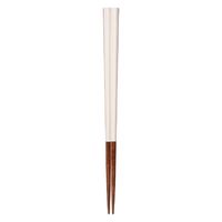 サンライフ 箸 22.5cm 八角陶彩 木製 天然木 日本製 白練 367980 1個（取寄品）