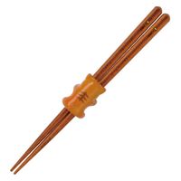 サンライフ 箸 18cm 箸置き セット アニマルはしっこ 木製 天然木 ネコ 368004 1個（取寄品）