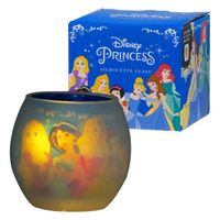カメヤマ キャンドルホルダー プリンセス シルエットグラス ディズニー 369623 1個（直送品）