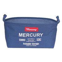 キーストーン 収納ボックス 幅40×奥行31×高さ20cm 布 キャンバス オーバル S マーキュリー ストレージボックス 356387（直送品）