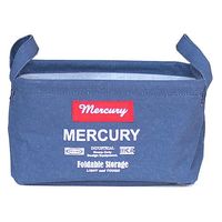 キーストーン 収納ボックス 幅23×奥行16×高さ13cm 布 キャンバス レクタングル S マーキュリー ストレージボックス（直送品）