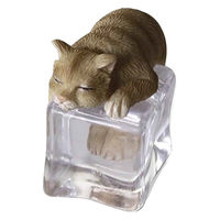 キーストーン 置物 猫 ネコ オブジェ アイスアニマル ジンジャー 349761 1個（直送品）
