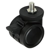 ハイロジック 26376 フリーロール付・リフトロックキャスター50mm ストップ付 1個（直送品）