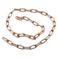 ハイロジック 29468 鉄 リンクUチェーン 50cm ピンクゴールド 1個（直送品）