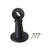 ハイロジック 37521 首長ブラケット 通 16mm ブラック 1個（直送品）