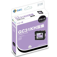 ハイパーマーケティング リコー（RICOH）用 互換インク HBR-GC31KH ブラック 大容量 1個（直送品）