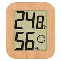 シンワ測定 シンワ73234 温湿度計 環境チェッカー 木製LBR #73234 1個（直送品）