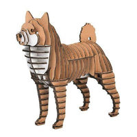 hacomo 柴犬 パズル 犬 紙製 GRIDシリーズ 立体パズル 組立 342560 1個（直送品）