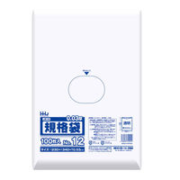 ハウスホールドジャパン ゴミ袋 規格袋 12号 食品検査適合 厚さ0.03mm 100枚入り 透明 349102 1個（取寄品）