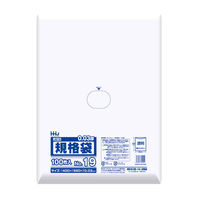 ハウスホールドジャパン ゴミ袋 規格袋 19号 食品検査適合 厚さ0.03mm 100枚入り 透明 349109 1個（取寄品）