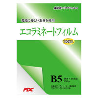 日本エフ・ディー・シー ラミネートフィルム エコ仕様 B5 100μ 100枚入り PLB188263E １パック（直送品）