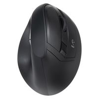 ナカバヤシ 無線静音5ボタンエルゴノミクスマウスブラック MUS-RKF179BK 1個（直送品）