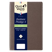 ２０２３年度４月始まりダイアリー クオバディス ビジネスプレステージ４　クラブ 両面１週間バーチカル マロン 1冊（直送品）