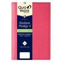 ２０２３年度４月始まりダイアリー クオバディス ビジネスプレステージ４　クラブ 両面１週間バーチカル フランボワ 1冊（直送品）